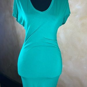 Venus Long Teal Dress